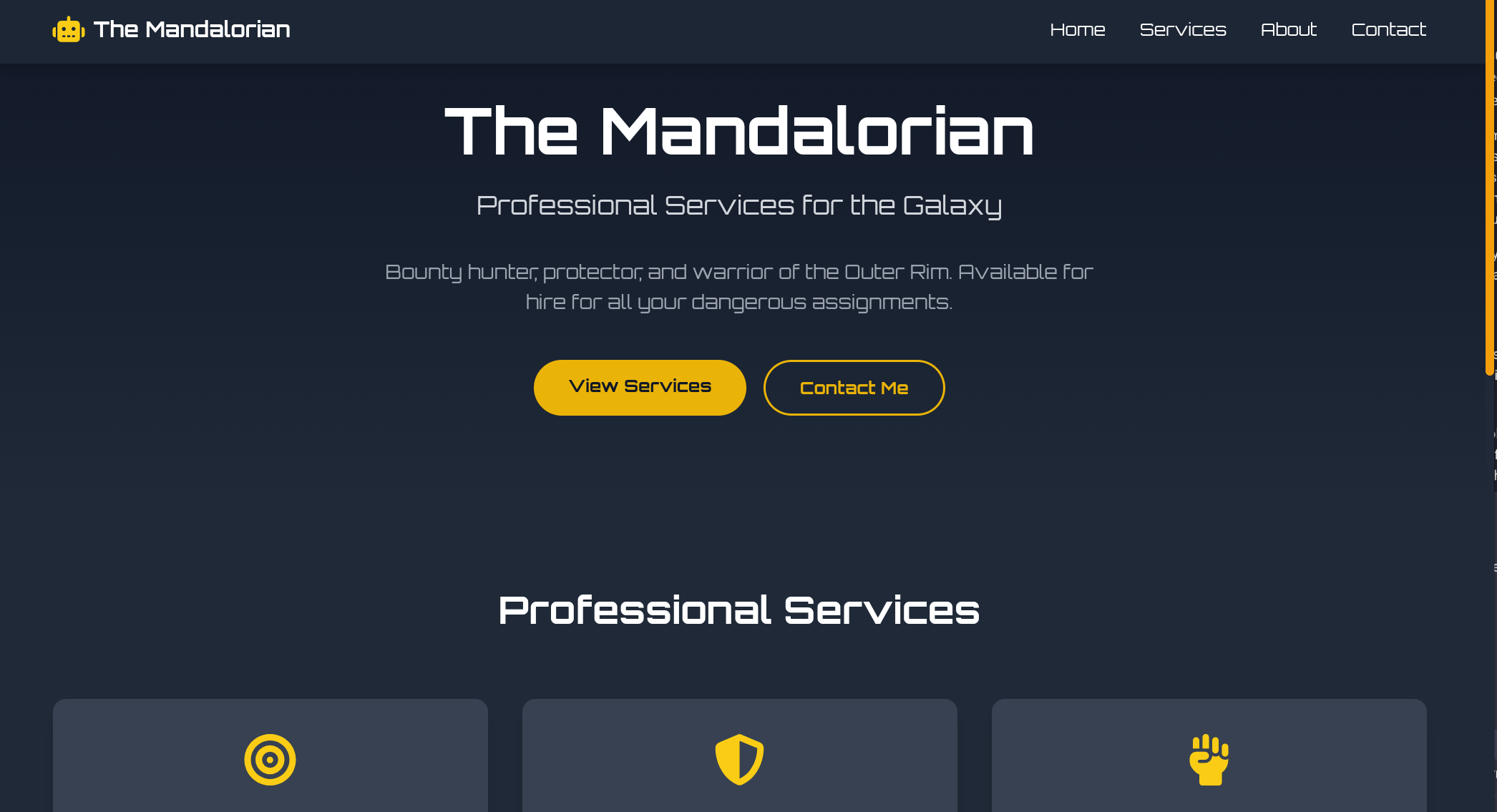 Claude Code – The Mandalorian website